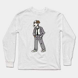 dog in a suit Long Sleeve T-Shirt